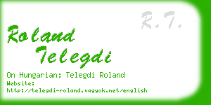 roland telegdi business card